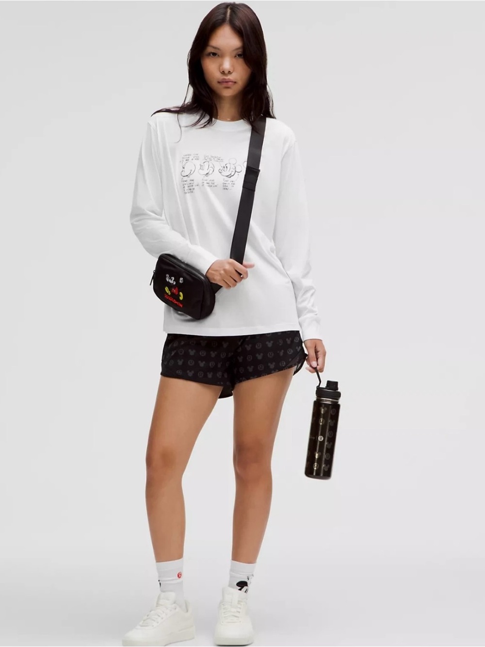 DISNEY X LULULEMON ALL YOURS LONG SLEEVE SHIRT WHITE 6